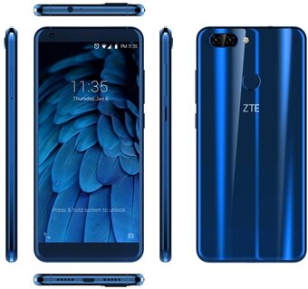 Смартфон ZTE Blade V9 4/64Gb Blue 